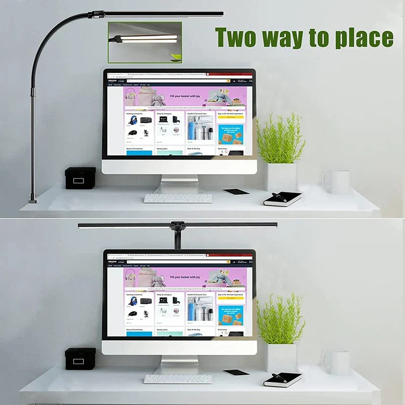 VersaGlow Dual-Head LED Workspace Lamp