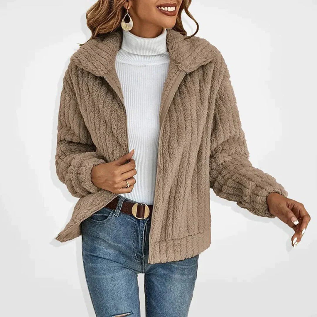 Chic Long Fleece Cardigan for Effortless Style