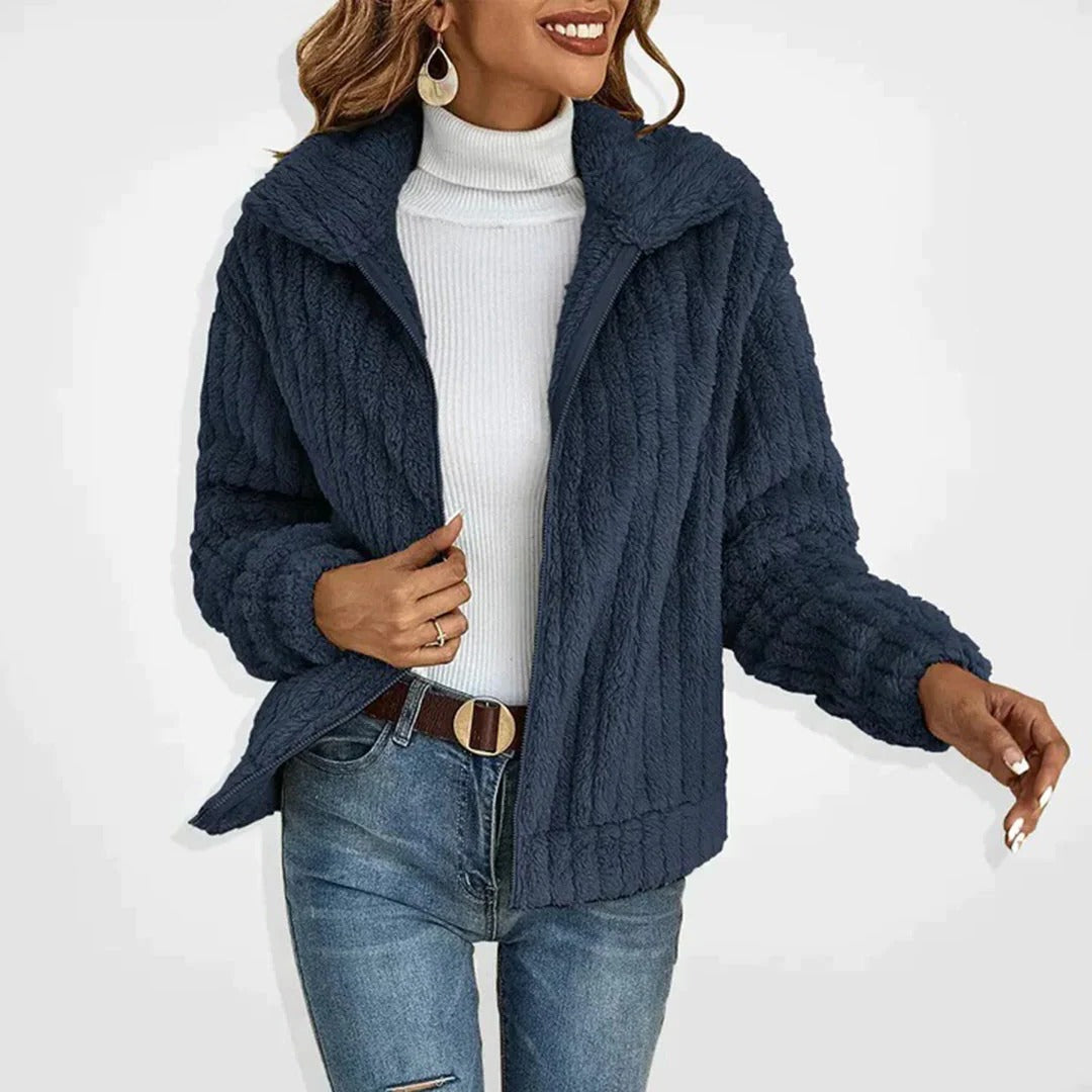 Chic Long Fleece Cardigan for Effortless Style