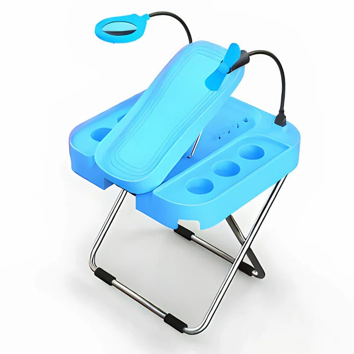 Versatile Foot Care Station with LED Magnification