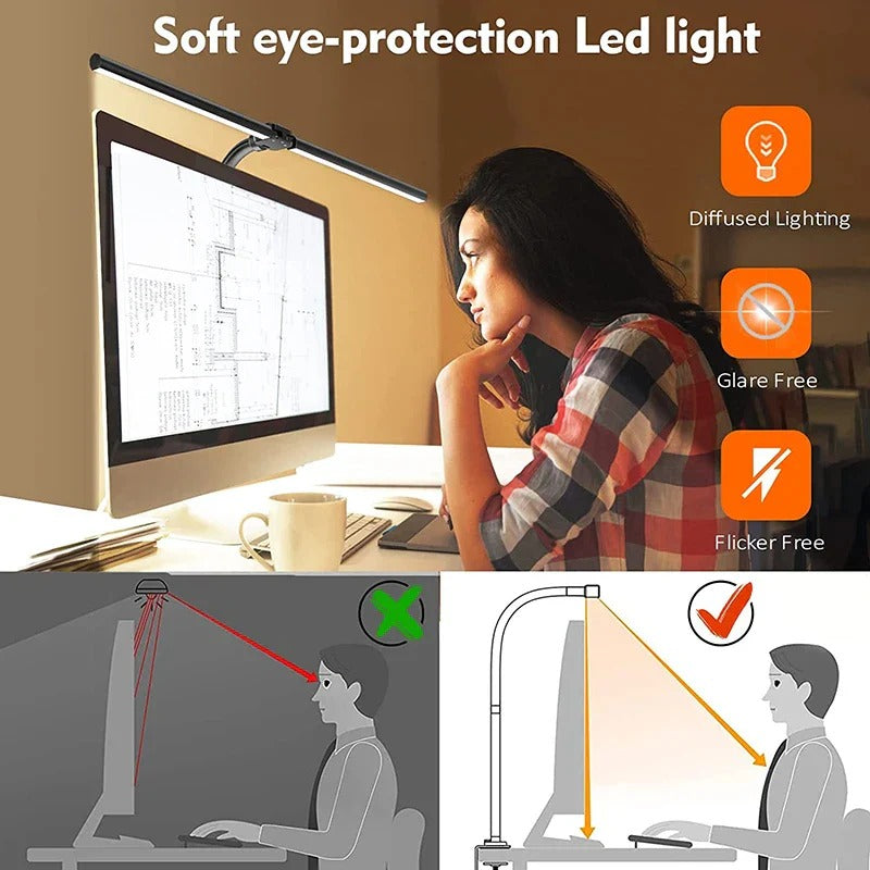 VersaGlow Dual-Head LED Workspace Lamp