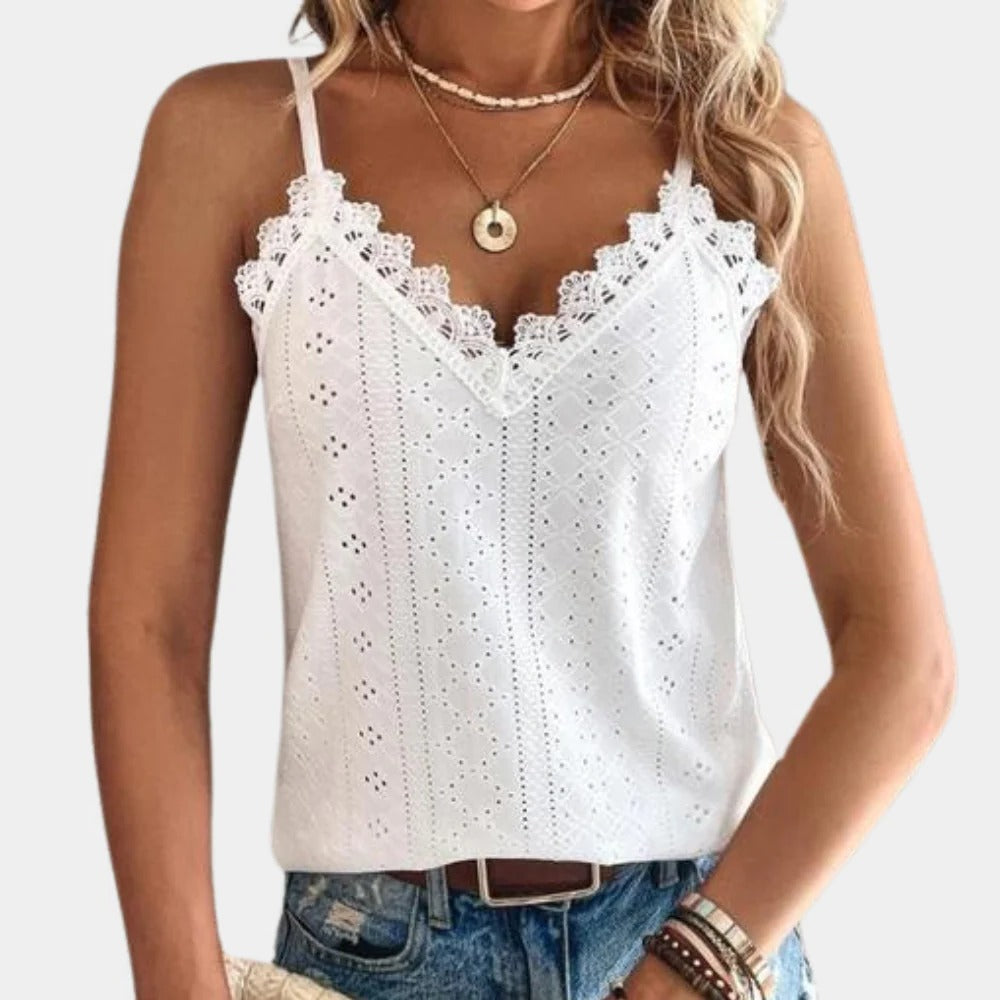 Chic V-Neck Summer Blouse for Women