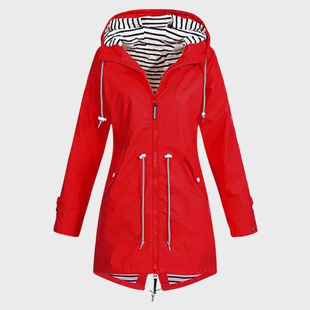 Stylish Waterproof Long Raincoat for Women