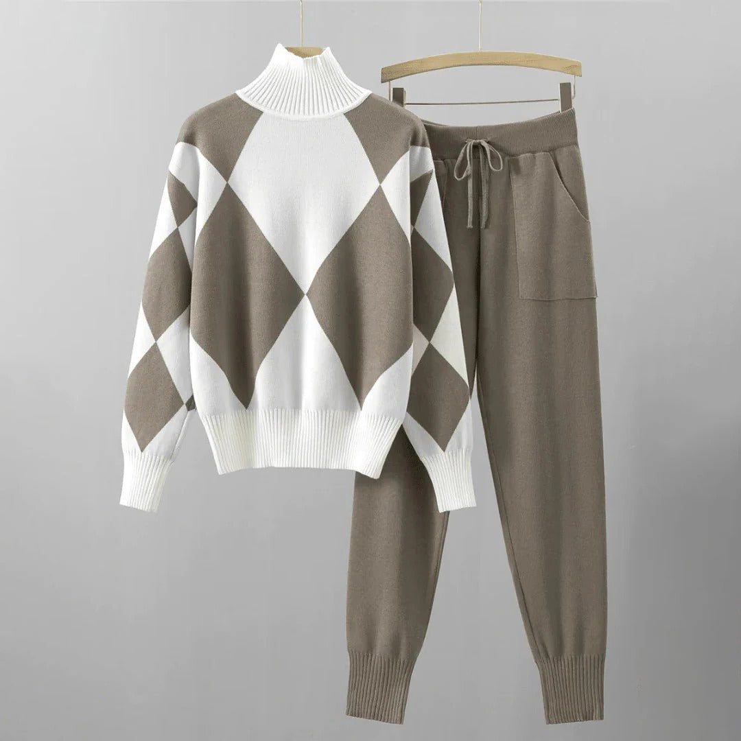 Cozy Chic Sweater and Trousers Ensemble