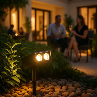 Eco-Friendly Solar-Powered Adjustable Spotlight