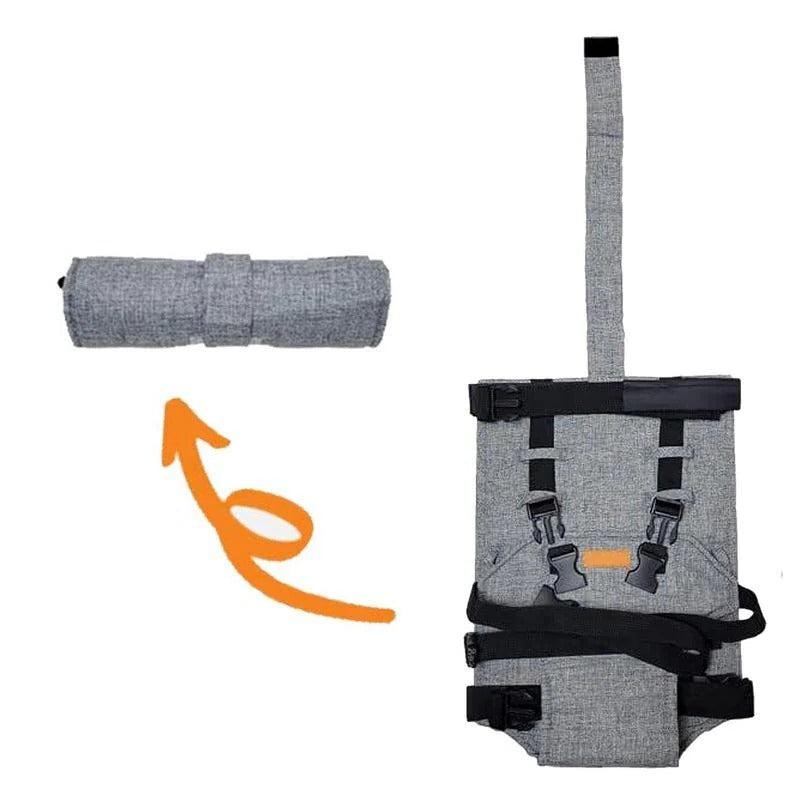 Portable Feeding Chair with Adjustable Safety Harness