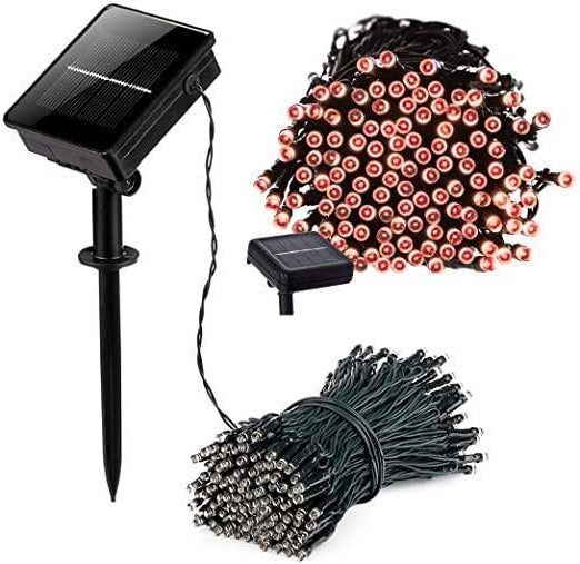55-Foot String of 100 Solar Fairy Lights for Outdoor Charm