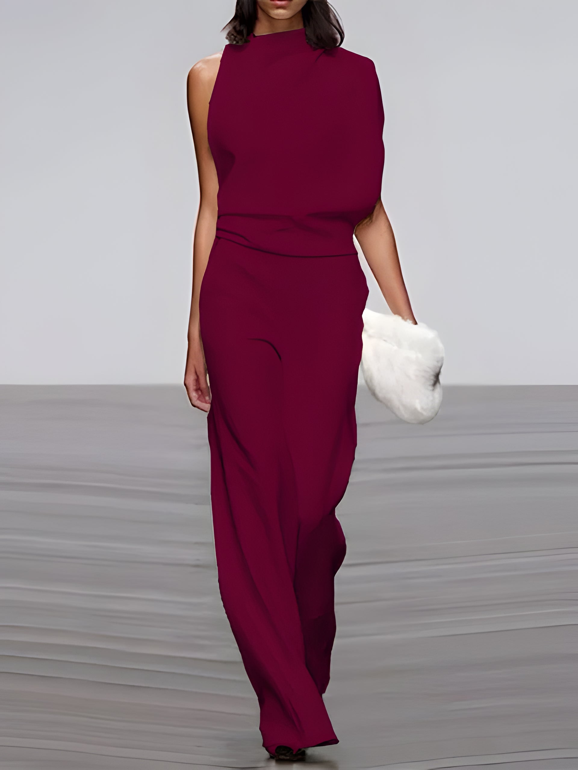 Chic Sleeveless Flared Jumpsuit for Effortless Elegance