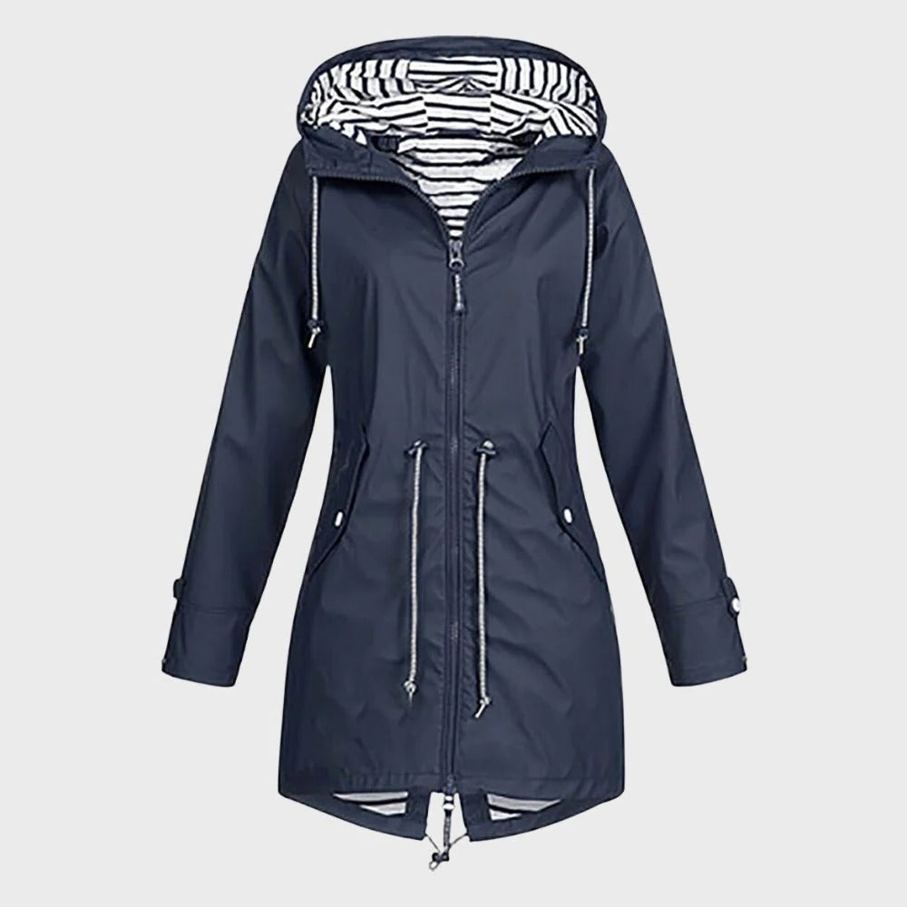 Stylish Waterproof Long Raincoat for Women
