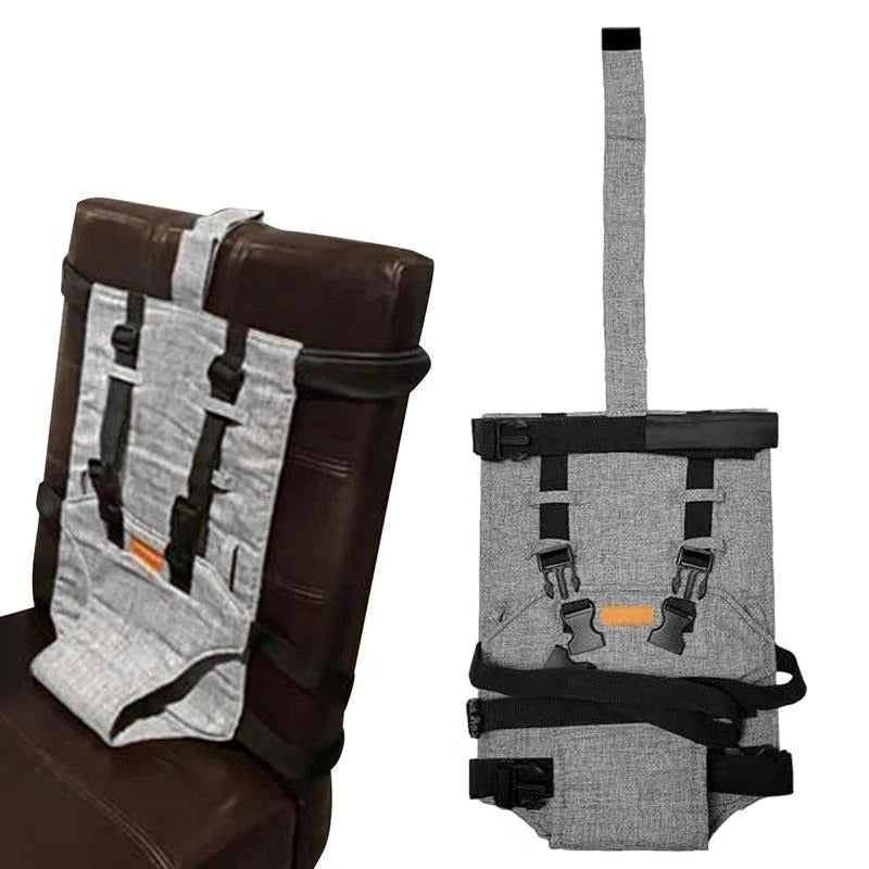 Portable Feeding Chair with Adjustable Safety Harness