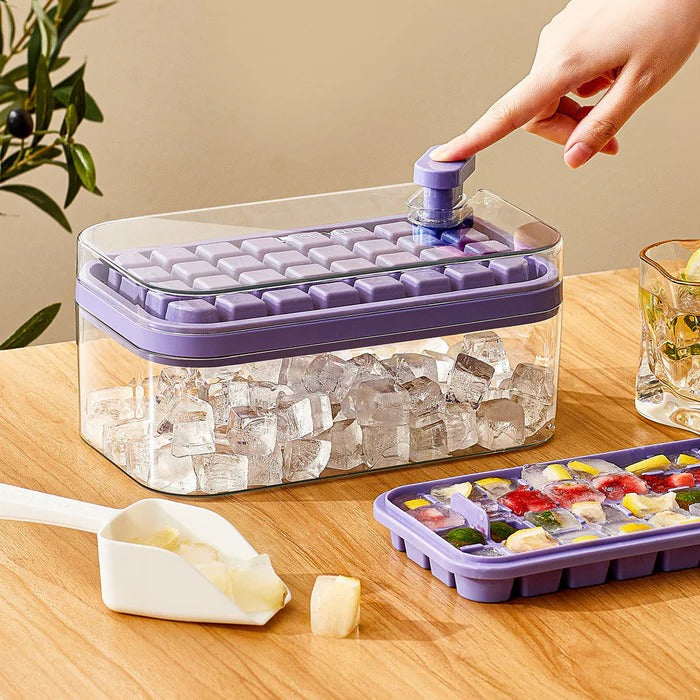 Effortless Ice Cube Maker with Quick Release Functionality
