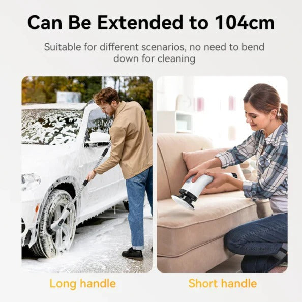 Versatile Cordless Cleaning Scrubber with Rechargeable Battery