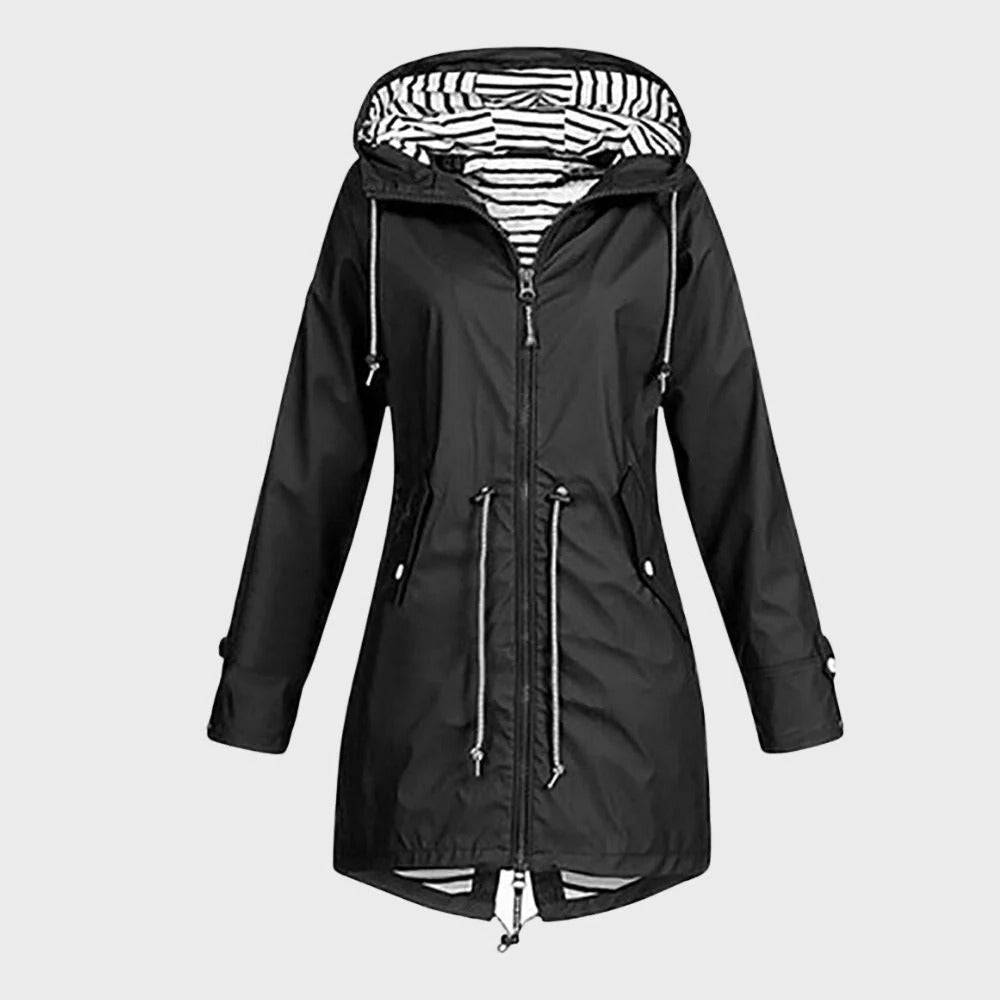 Stylish Waterproof Long Raincoat for Women