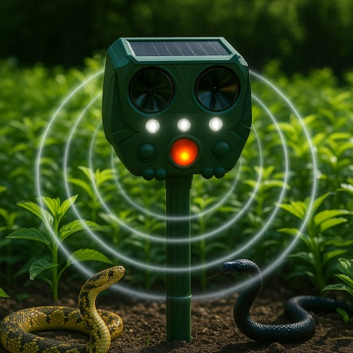 Eco-Friendly Solar Snake Guard with Ultrasonic Protection