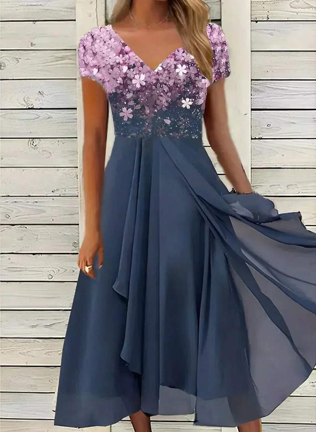 Elegant Chiffon Evening Gown for Women