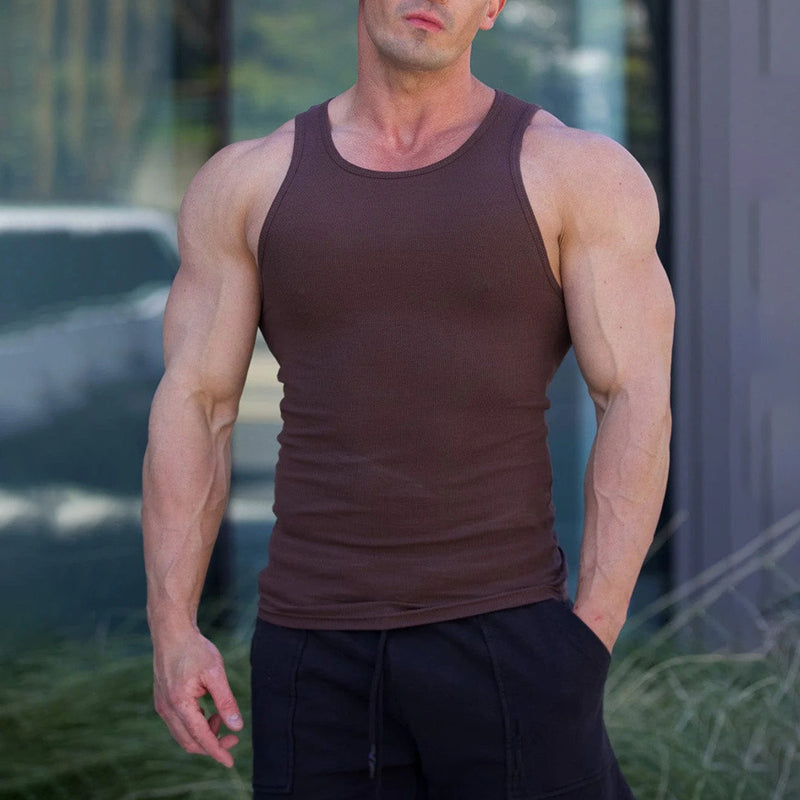 Comfort-First Sleeveless Tee for Men
