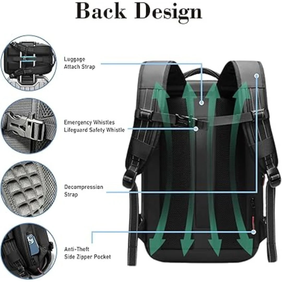 Compact Travel Backpack with Compression Features