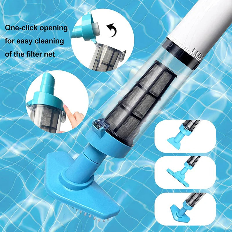 Multi-Function Cordless Pool Cleaner with Rechargeable Battery