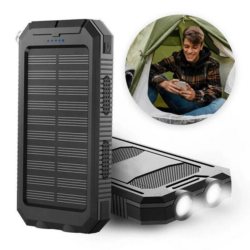 Ultimate 500000mAh Waterproof Solar Power Bank with Dual USB