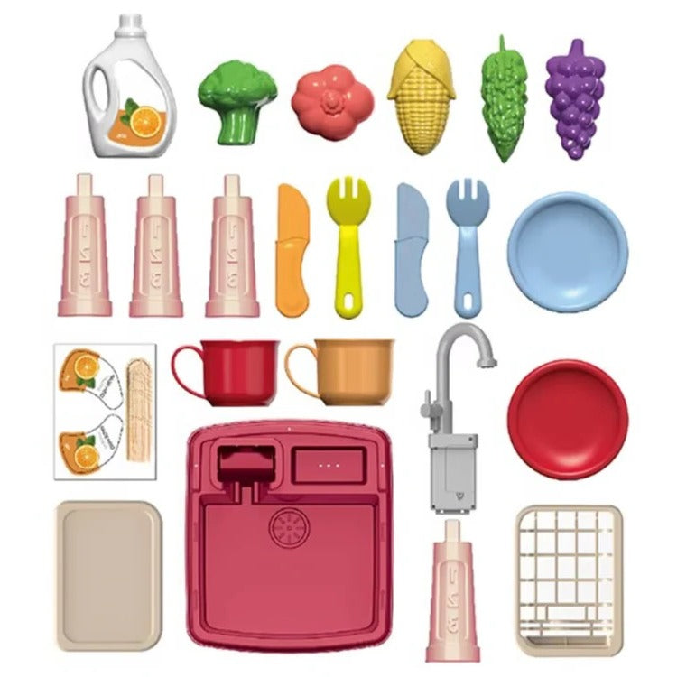Interactive Cooking Station with Water Play Feature