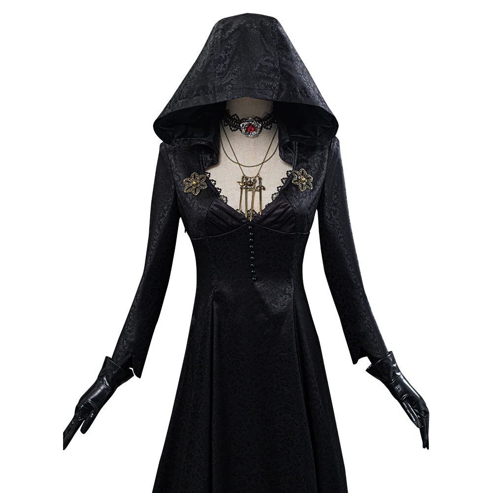Gothic Elegance Vampire Queen Cosplay Ensemble