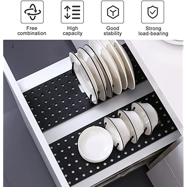 Versatile Kitchen Organizer with Adjustable Features
