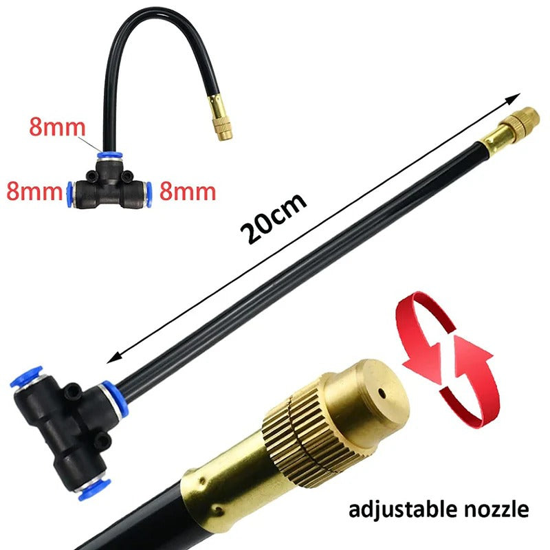 Versatile Garden Irrigation System with Flexible Tubing