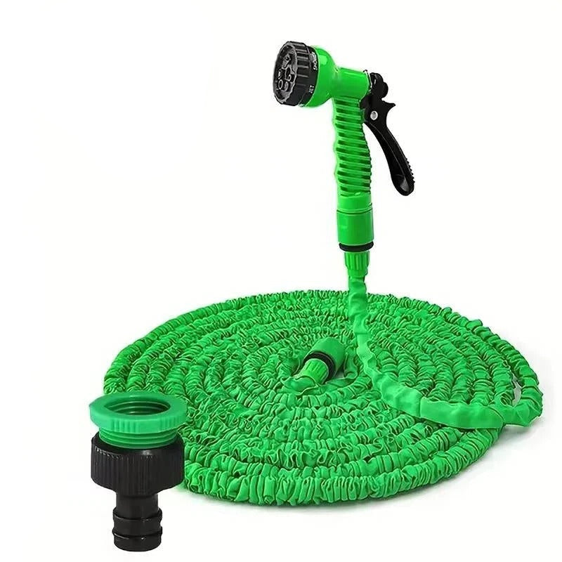 Versatile Expandable Water Hose – Lightweight 3X Stretch Hose with 7 Spray Functions