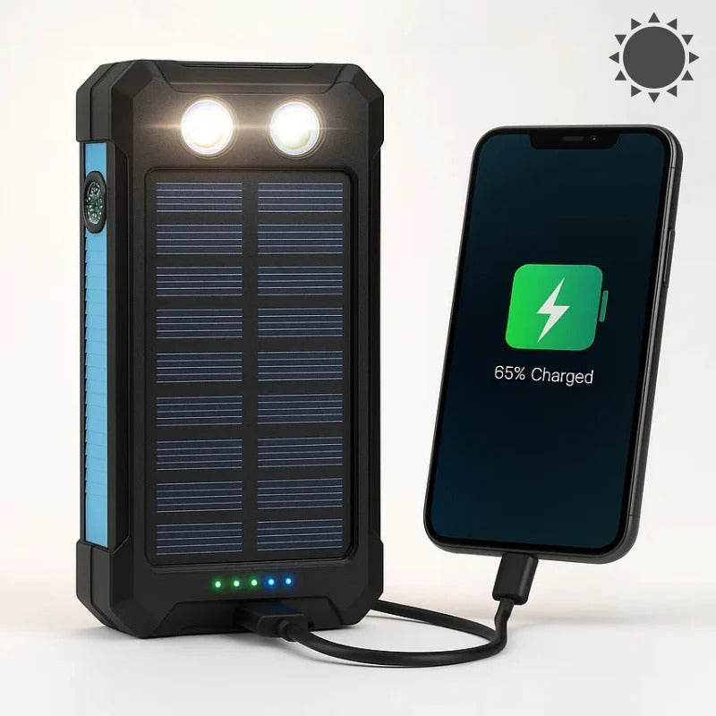 Ultimate 500000mAh Waterproof Solar Power Bank with Dual USB