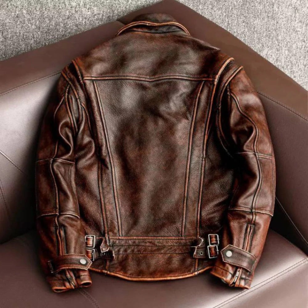 Classic Leather Winter Jacket for Men