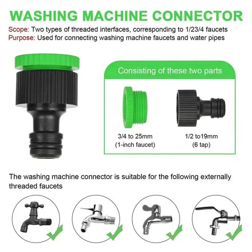 Versatile Expandable Water Hose – Lightweight 3X Stretch Hose with 7 Spray Functions