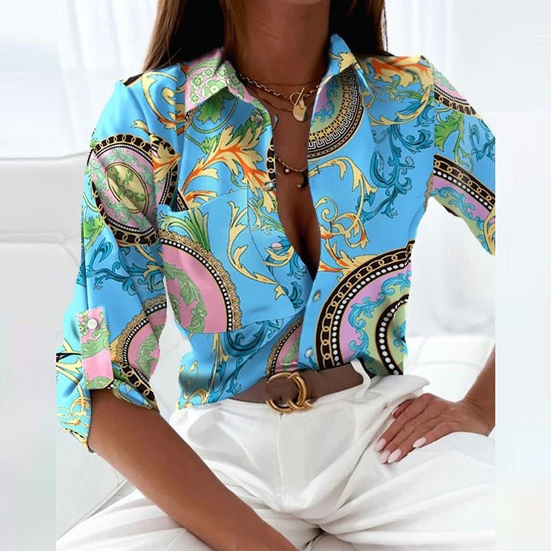 Elegant Wrap-Neck Blouse for Every Occasion