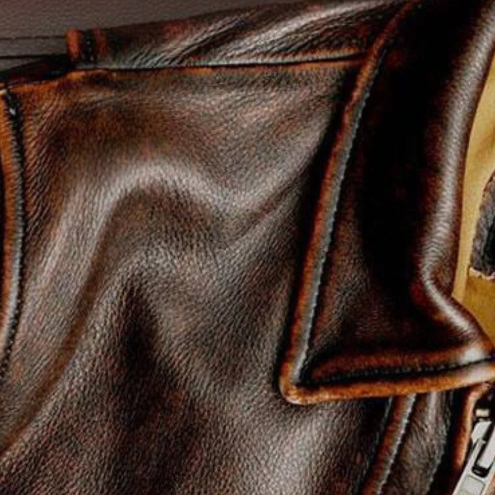 Classic Leather Winter Jacket for Men