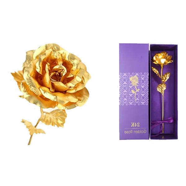 Elegant 24K Gold-Plated Rose in Luxurious Gift Box