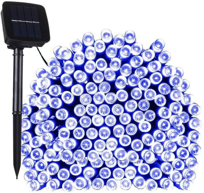 55-Foot String of 100 Solar Fairy Lights for Outdoor Charm