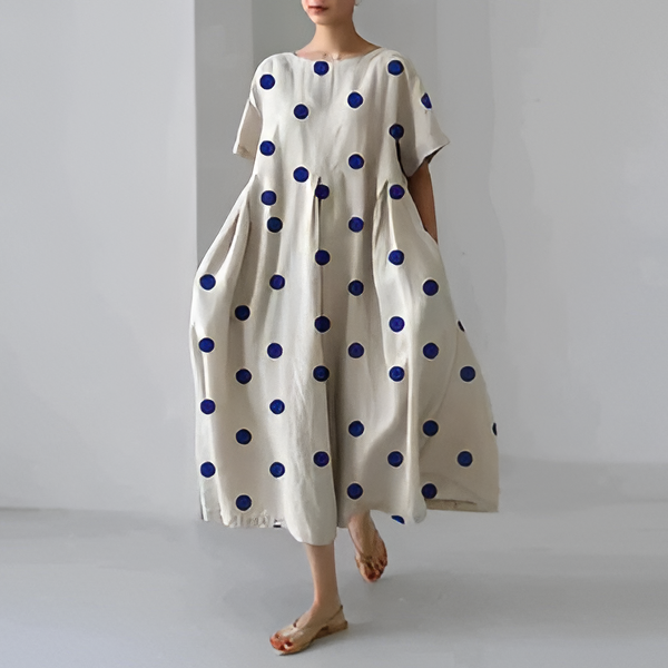 Chic Floral Cotton Dress for Effortless Style