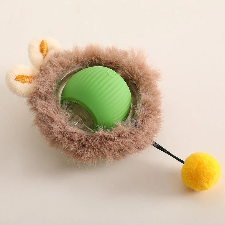 Dynamic Pet Play Ball with Interactive Tail