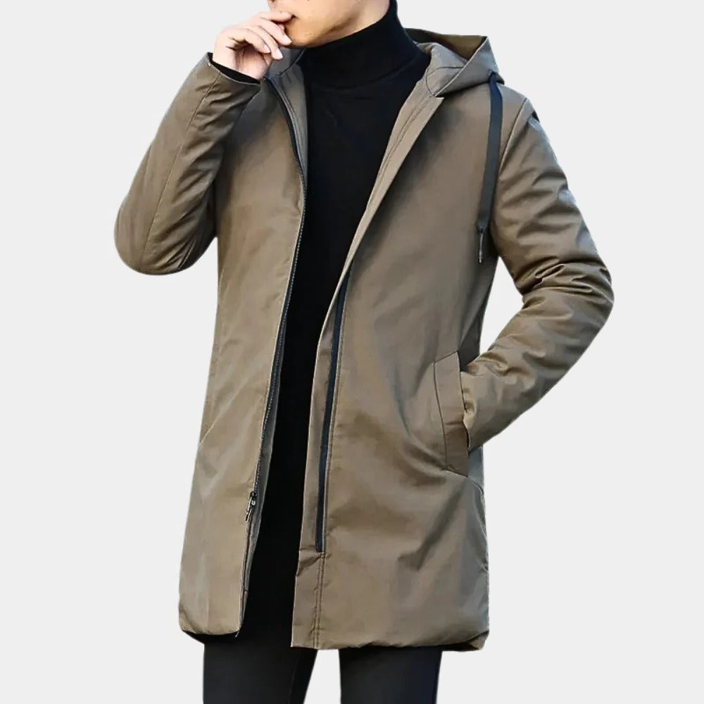 Sophisticated Long Coat for Men - Year-Round Style