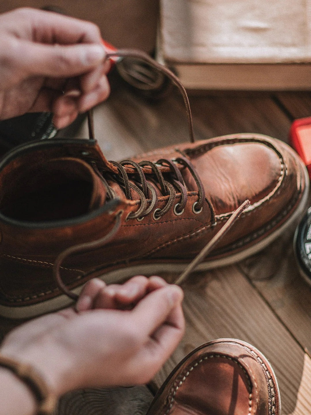 Durable Full Grain Leather Work Boots for Men