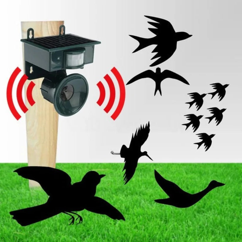 Eco-Friendly Motion-Activated Bird Repeller for Outdoor Spaces