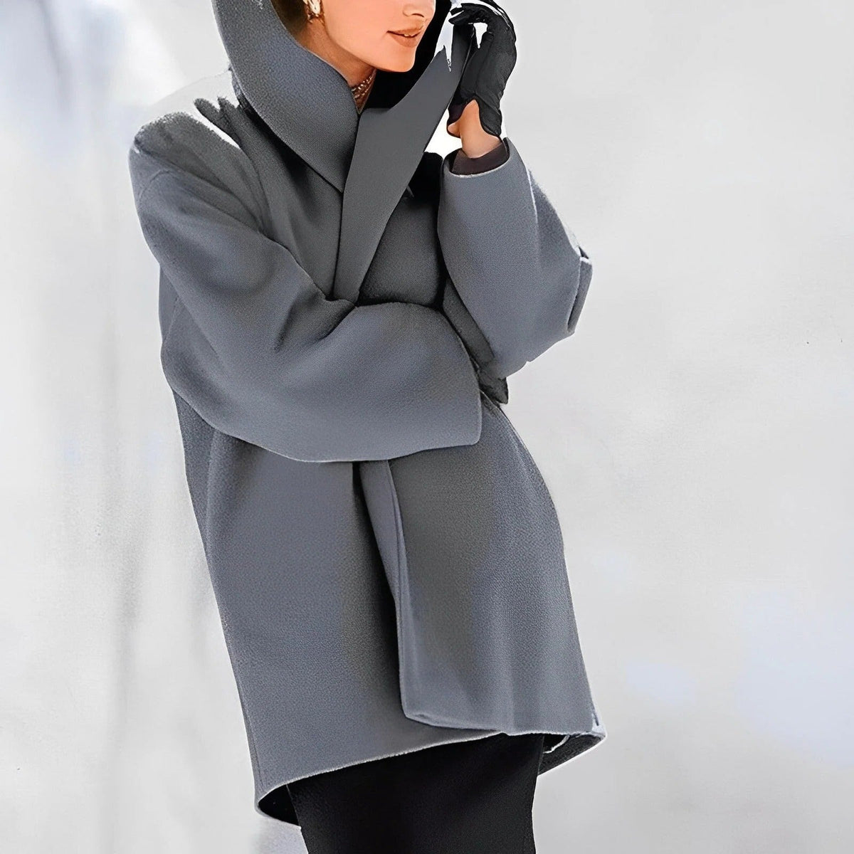 Chic Woolen Overcoat for Winter Comfort