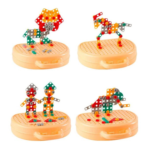 Kids' Creative Builder Drill and Puzzle Set