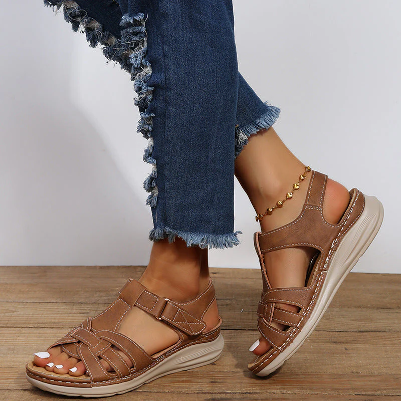 Elegant Orthopedic Sandals with Adjustable Straps