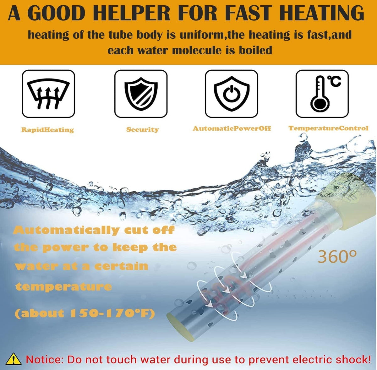 RapidHeat Immersion Heater for Instant Hot Water