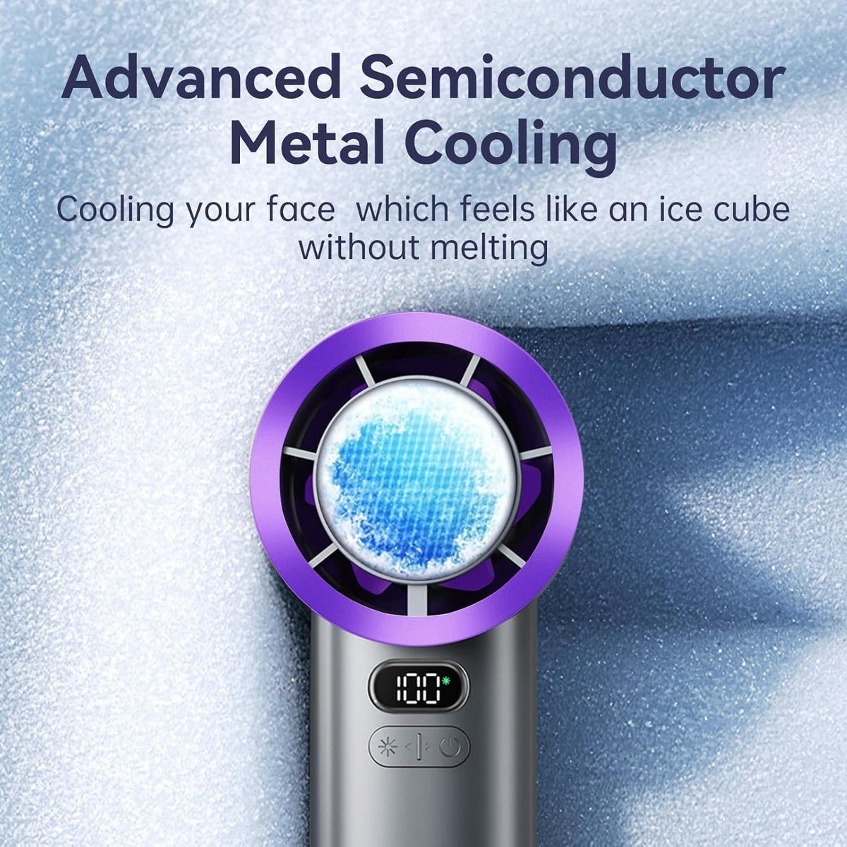 Compact Cooling Handheld Fan with Smart Technology