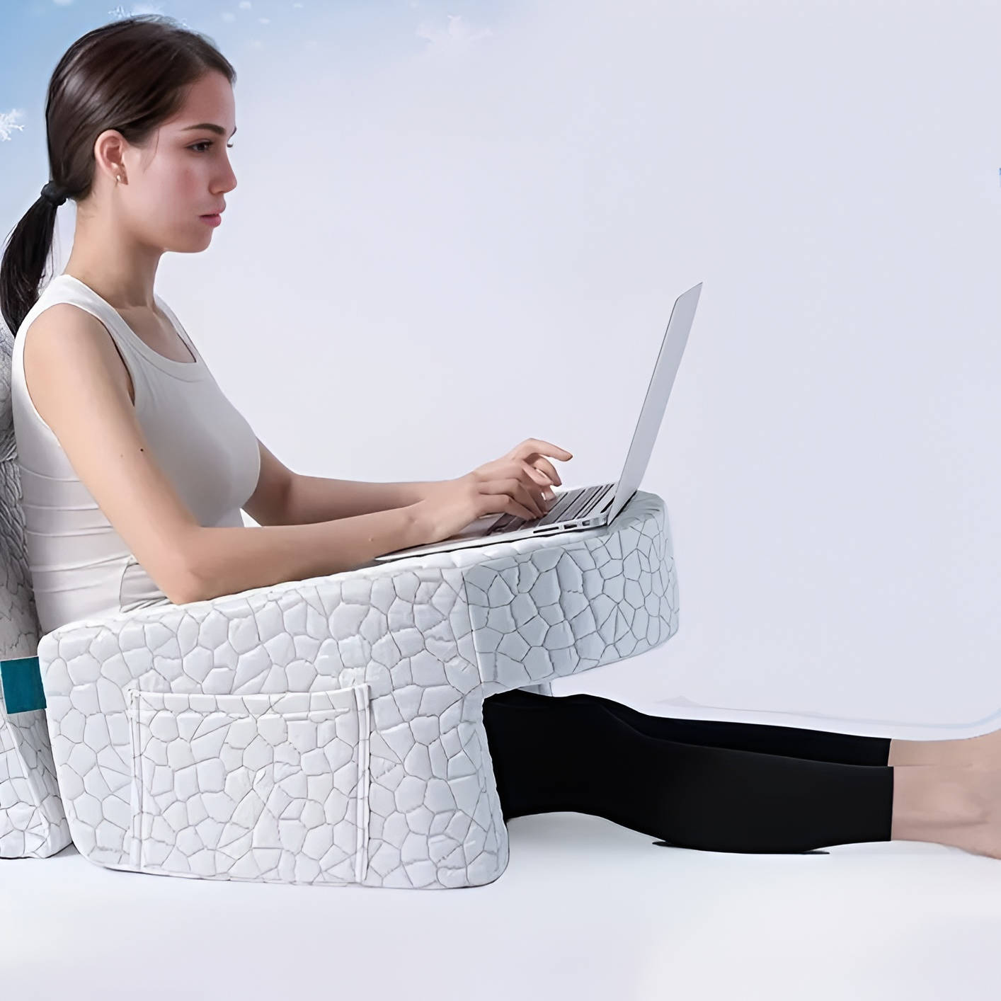 Cozy Support Pillow for Relaxation and Reading