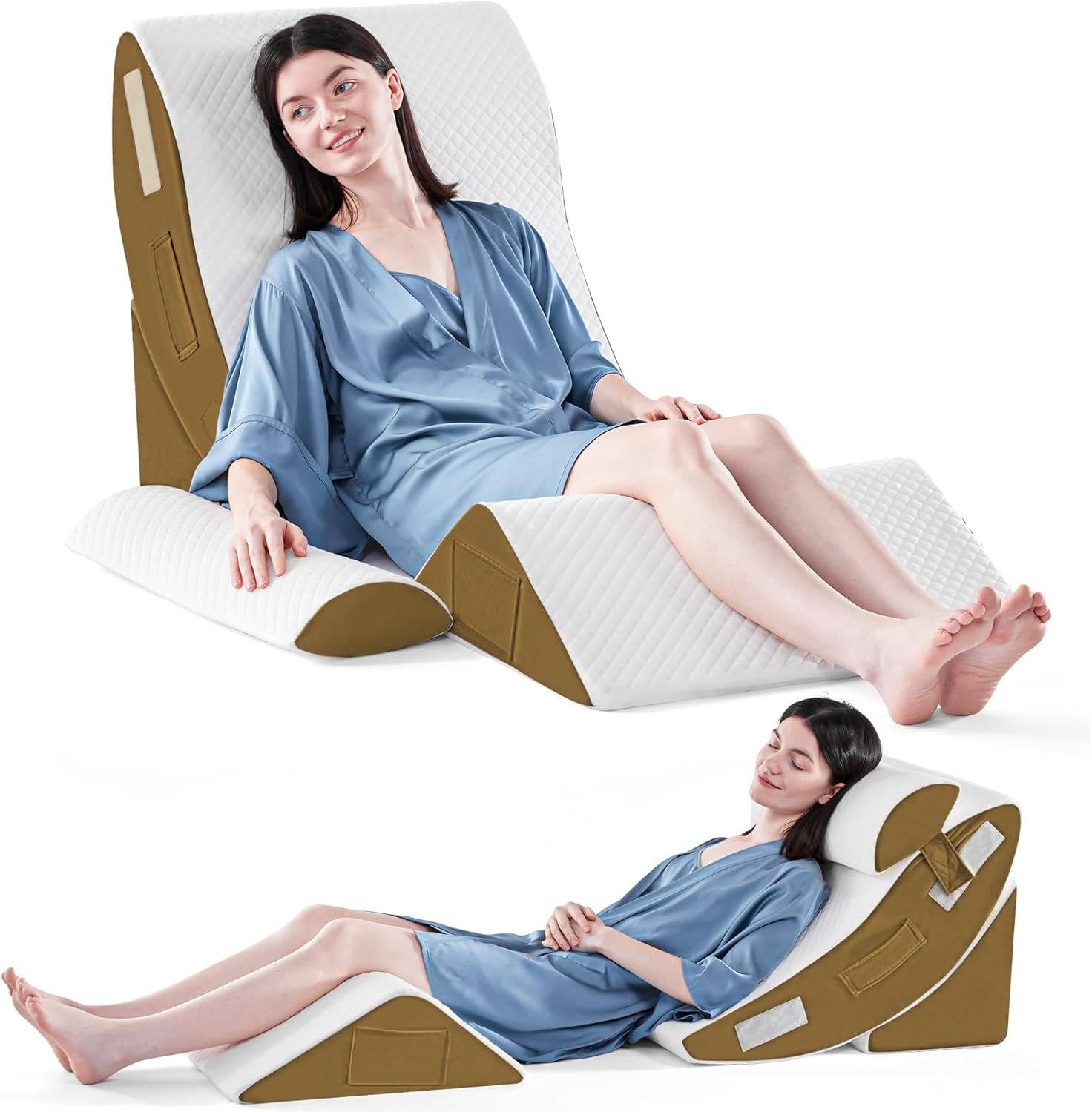 4-Piece Adjustable Comfort Wedge Pillow Set
