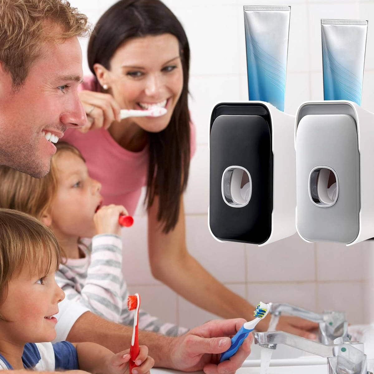 Wall-Mounted Smart Toothpaste Dispenser
