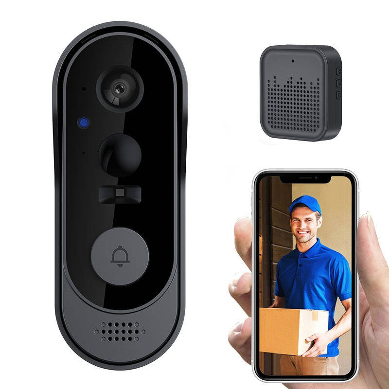Smart Wireless Video Doorbell – No Fees, Full HD View