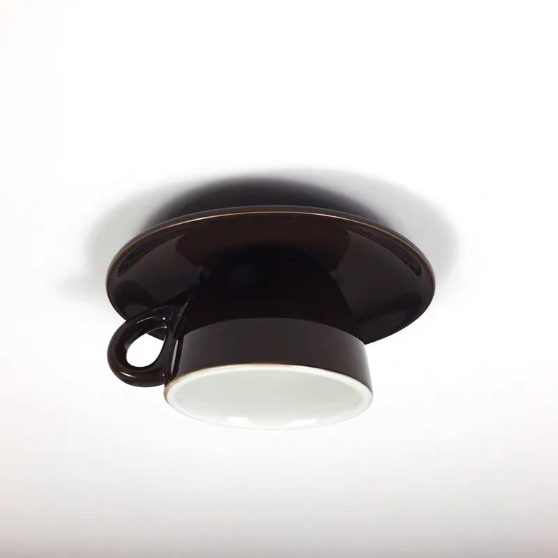 Morandi Coffee Cup Ceiling Fixture – Ceramic Design